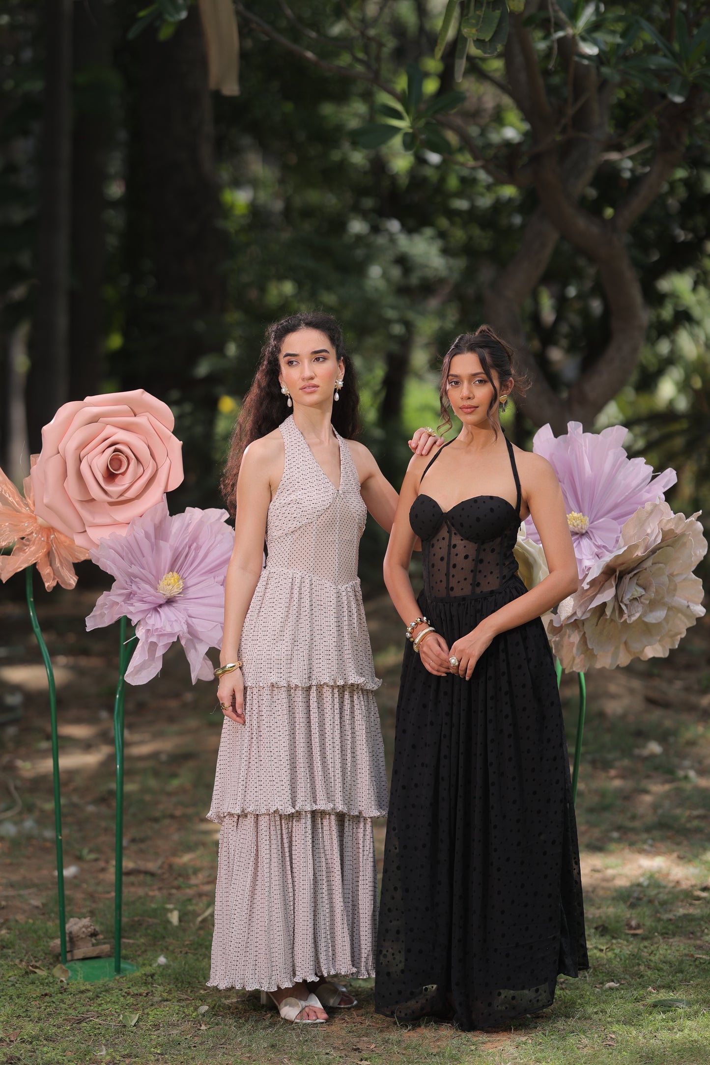 Scarlet Bloom Maxi Dress
