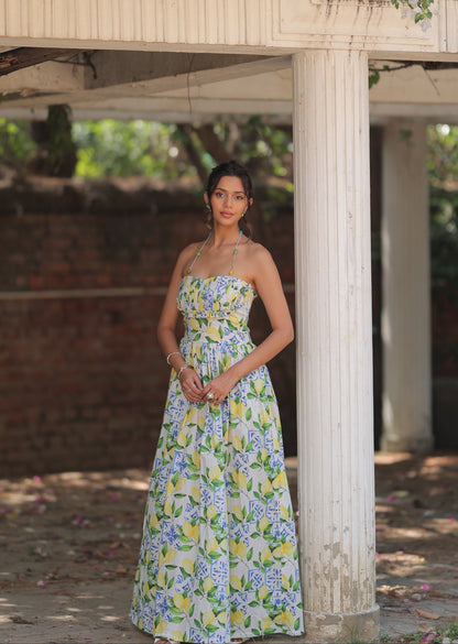 Positano Limone Maxi Dress