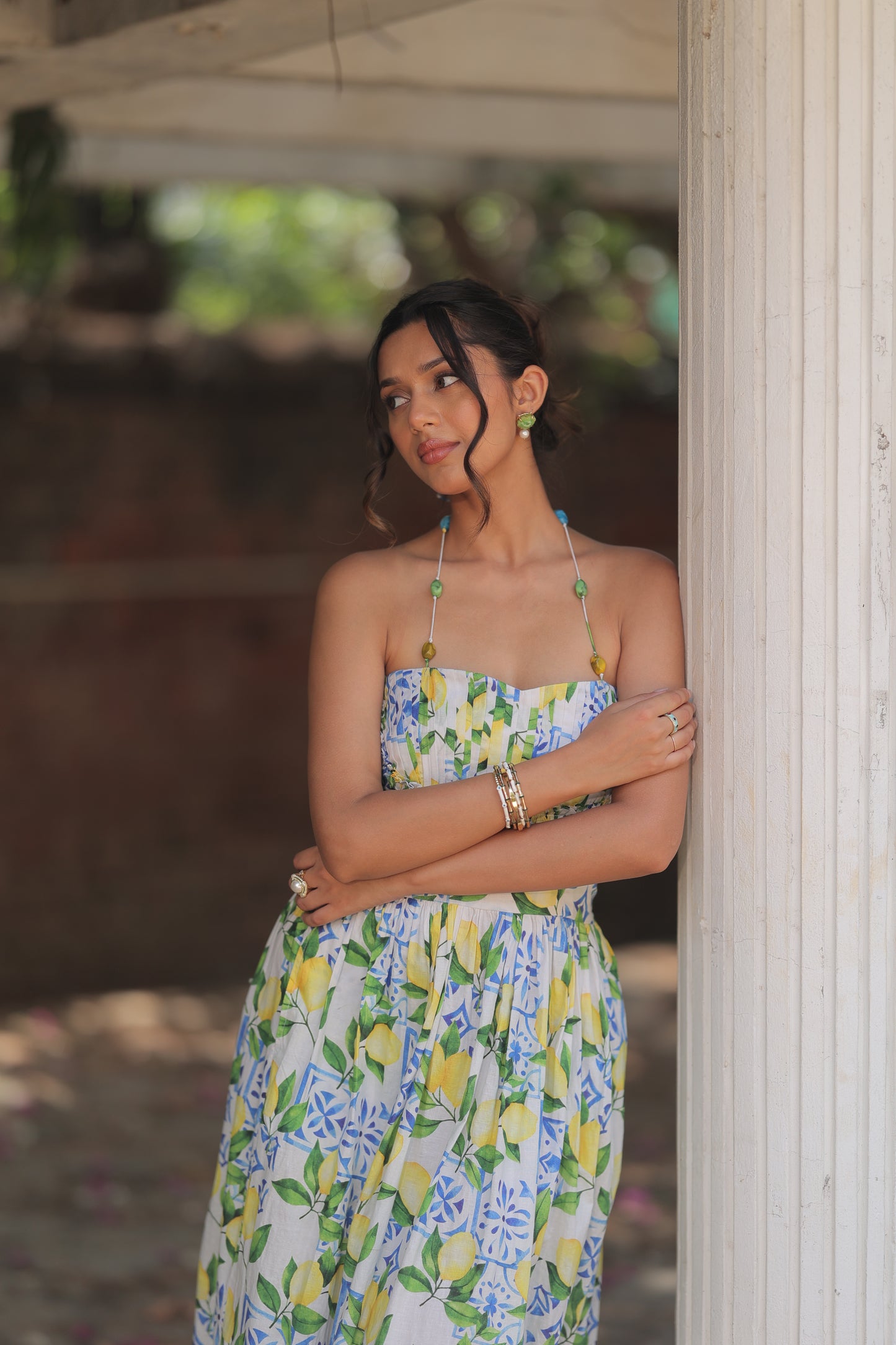Positano Limone Maxi Dress