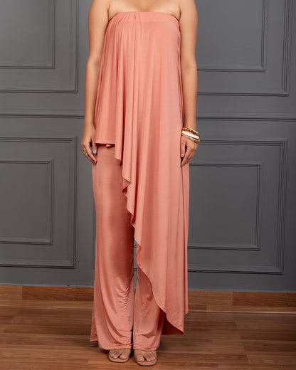 ALONDRA TUBE DRAPE JUMPSUIT
