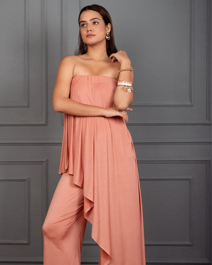 ALONDRA TUBE DRAPE JUMPSUIT