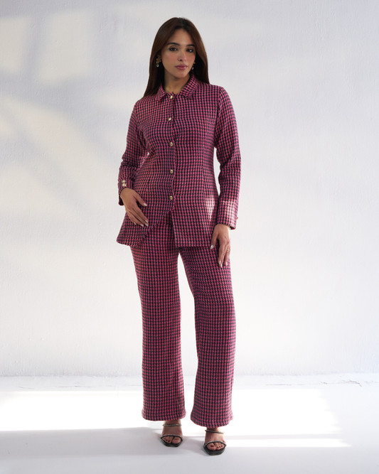 Olivia Houndstooth Co-ord Set