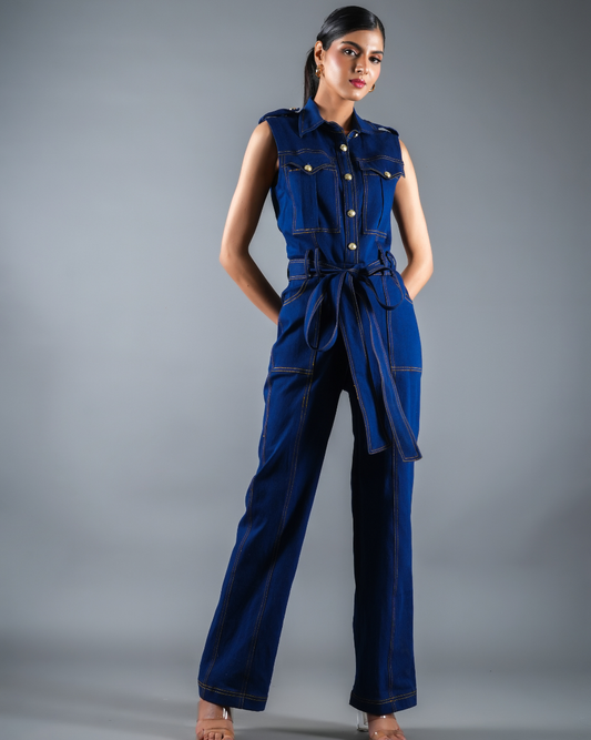 Janice Denim Jumpsuit