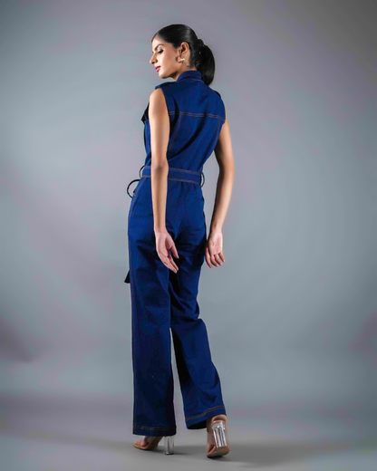 Janice Denim Jumpsuit