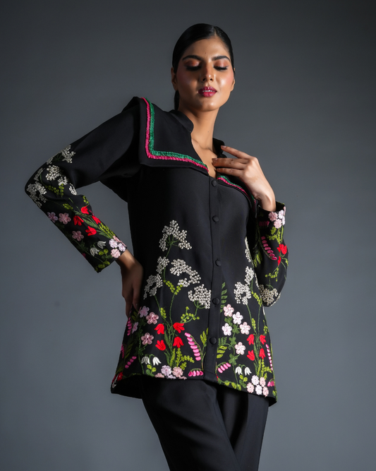 Lilly Embroidered Full Sleeves Top