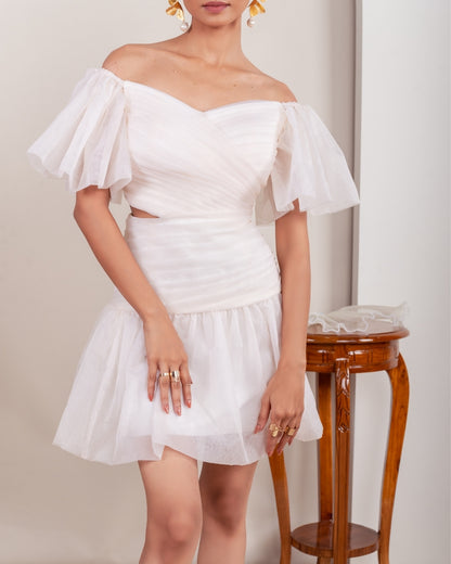 ROSA OFF - THE - SHOULDER SHORT DRESS