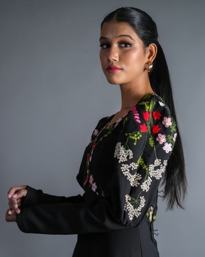 Georgina Embroidered Long Dress