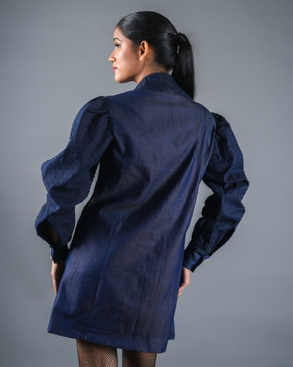 Susan Embellised Denim Baggy Dress