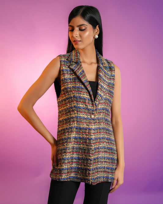 Margot Multi Colour Tweed Jacket