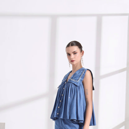 Elenor Sailor Collar Top