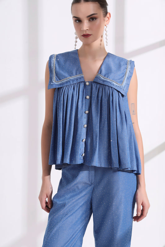 Elenor Sailor Collar Top