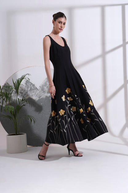 Sabine Embroidered Maxi Dress