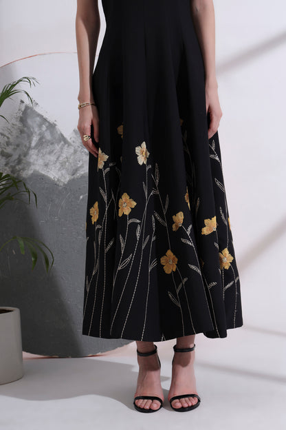Sabine Embroidered Maxi Dress