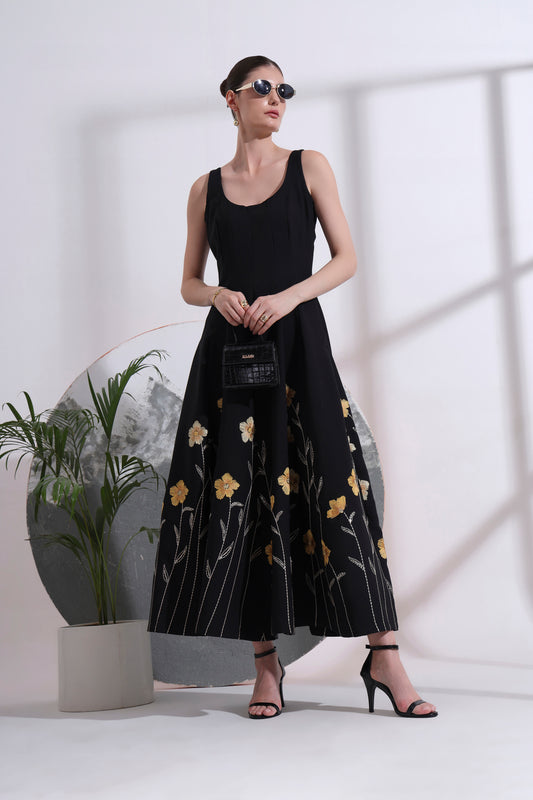 Sabine Embroidered Maxi Dress