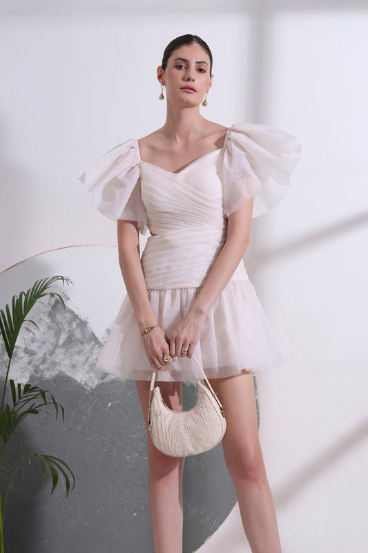 ROSA OFF - THE - SHOULDER SHORT DRESS