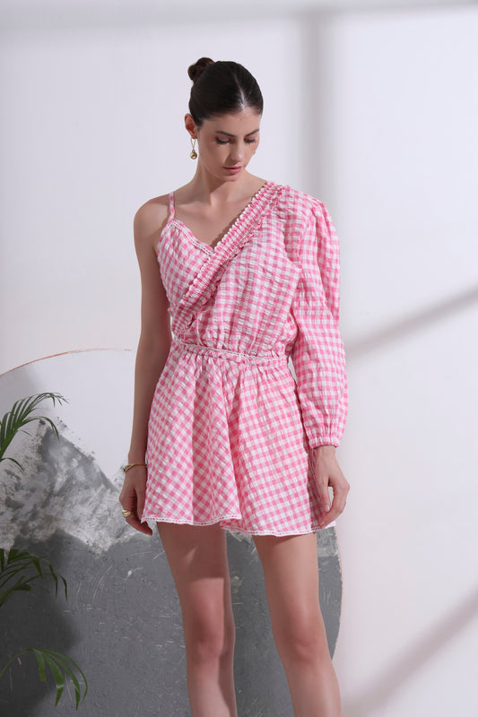 Nolwenn Asymmetric Short Dress