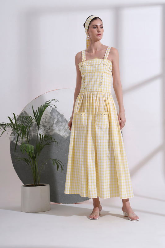 Gaelle Eyelet Maxi Dress