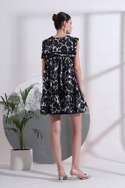 Soline Sailor Collar Short Dress