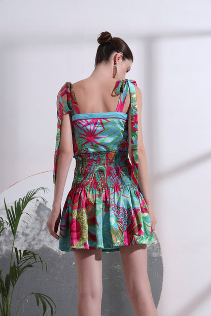 Liliana Smocked Short Dress