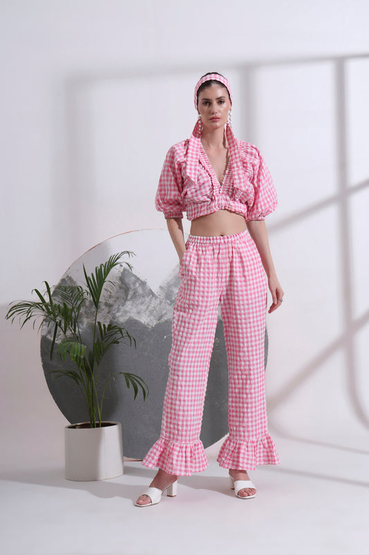 Nolwenn Crop & Flair Co-ord Set