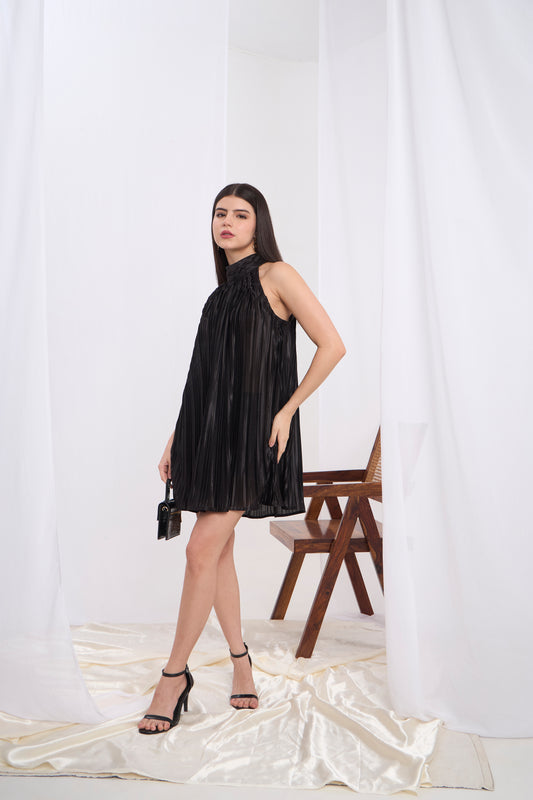 Marisol Pleated Short Dress