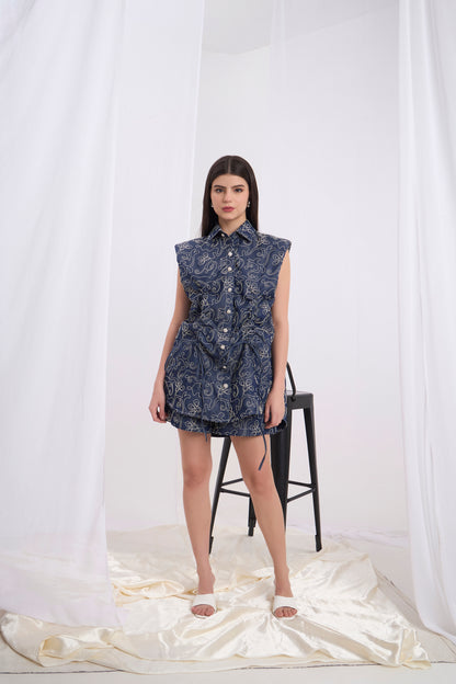 Alessia Structured Denim Co-ord Set