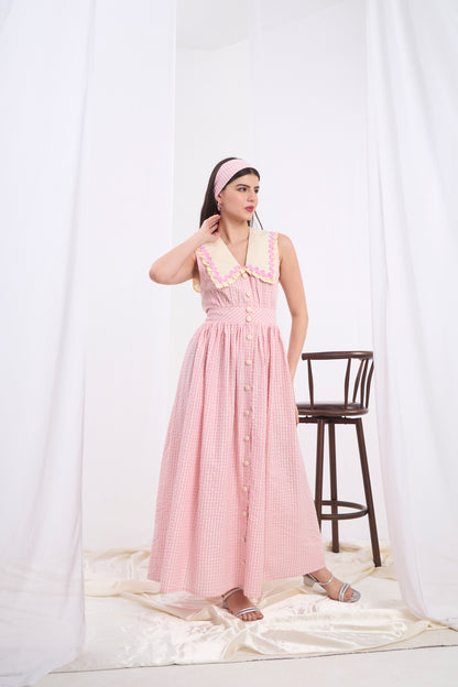 Annalisa Sailor Collar Maxi Dress