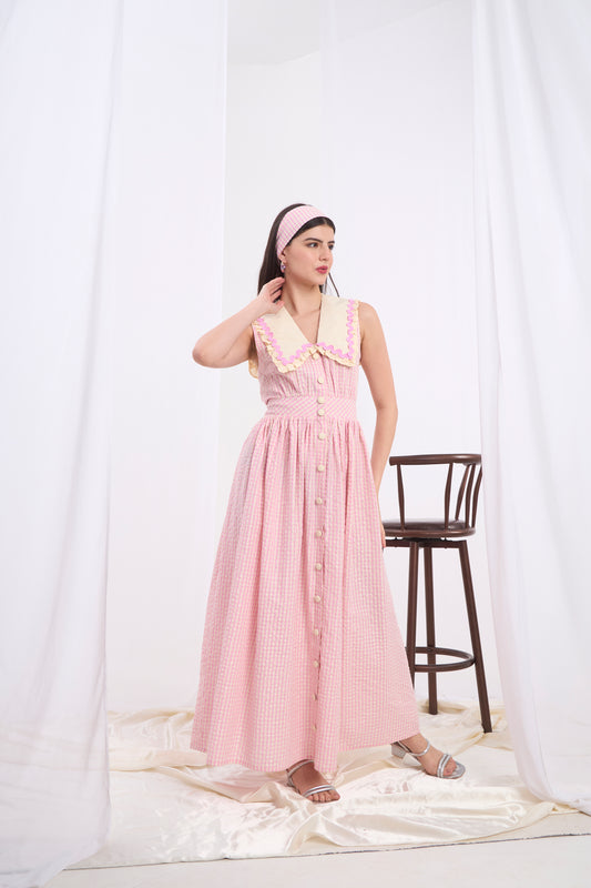 Annalisa Sailor Collar Maxi Dress