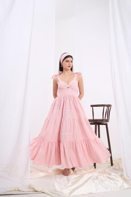 Annalisa Bow tie Maxi Dress