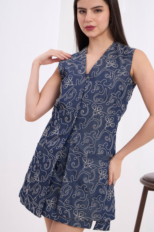 Alessia Dress & Jacket Denim Co-ord Set