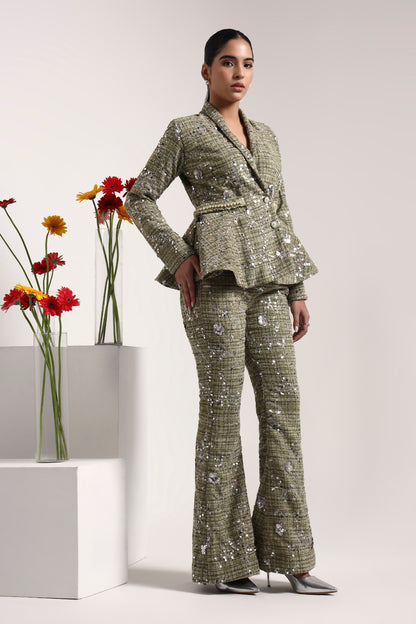 Aurélie Tweed Co-ord Set with Pants