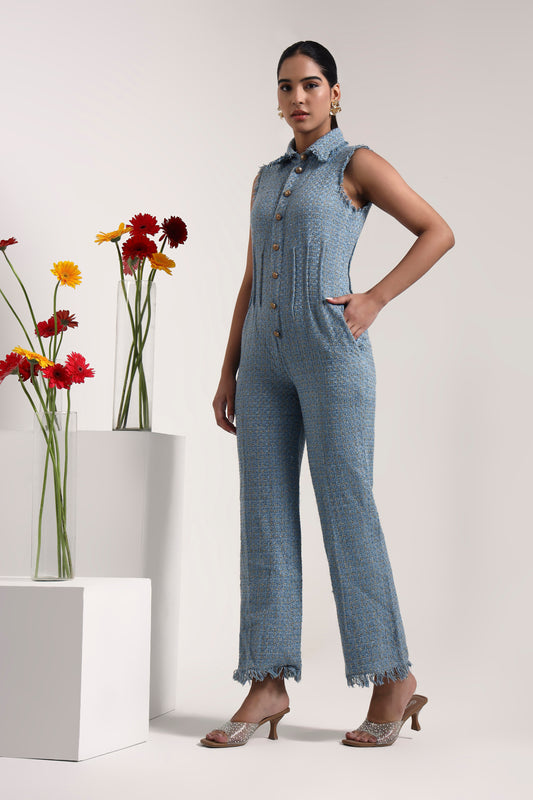 Iris Tweed Jumpsuit