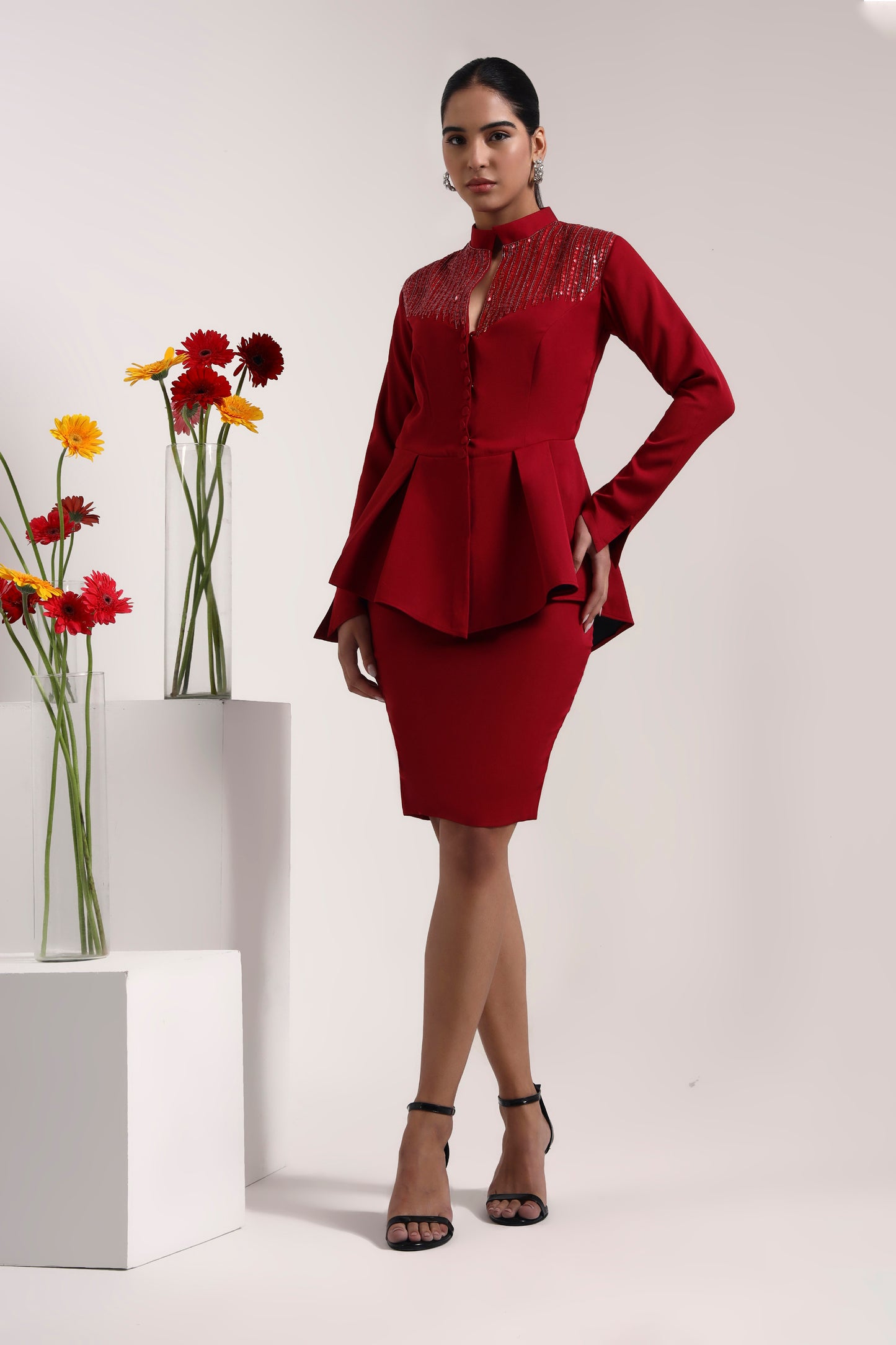 Cherry Embellishedc Blazer