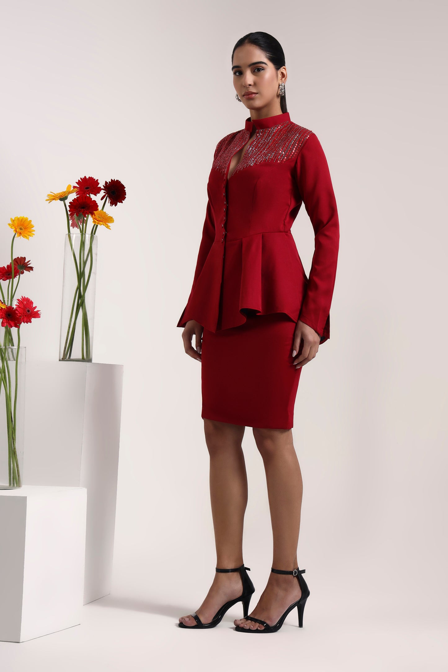 Cherry Embellishedc Blazer