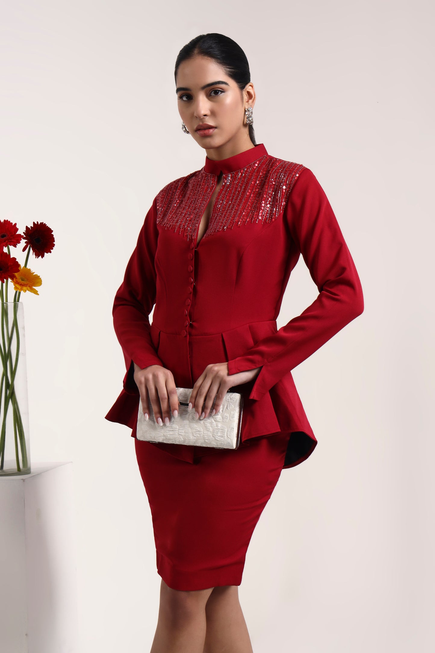 Cherry Embellishedc Blazer