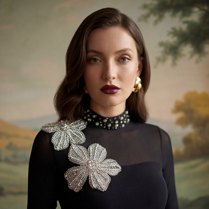 Noir Pina Colada Gown