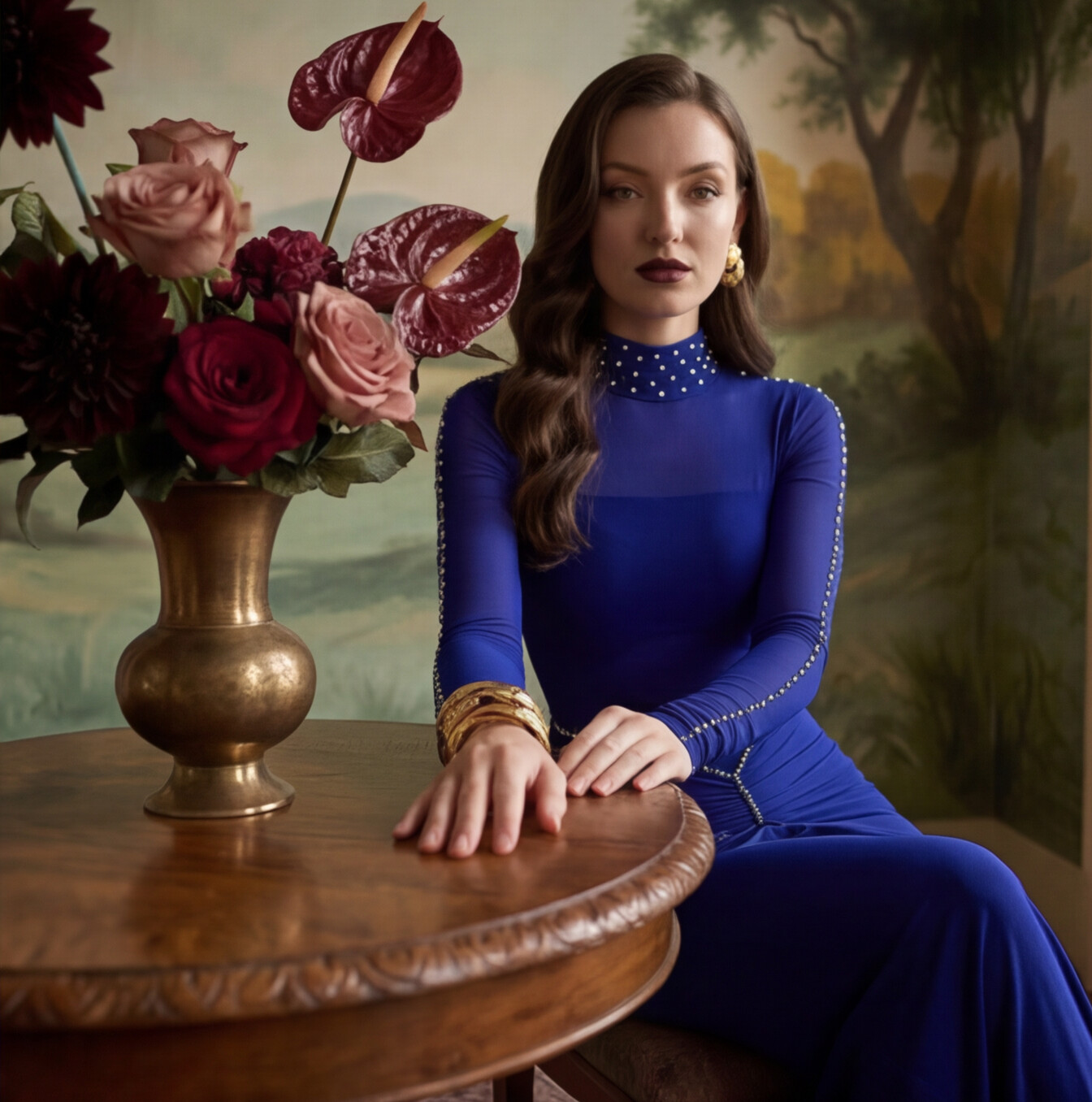 Sapphire Picante Gown