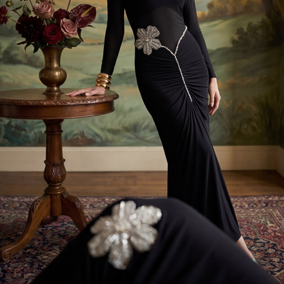 Noir Pina Colada Gown