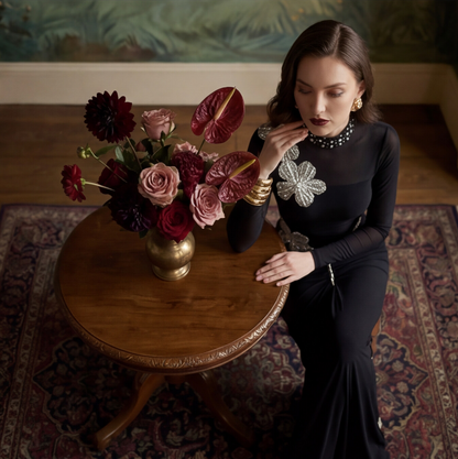 Noir Pina Colada Gown