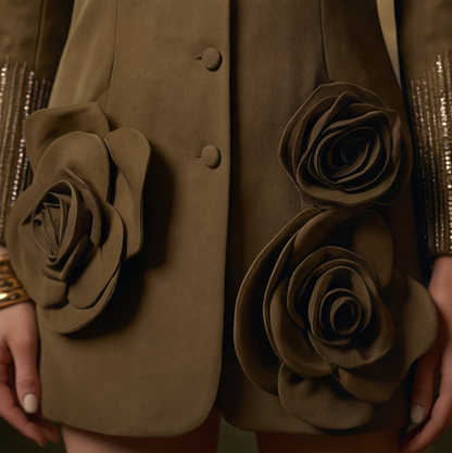Olive Mule Dress