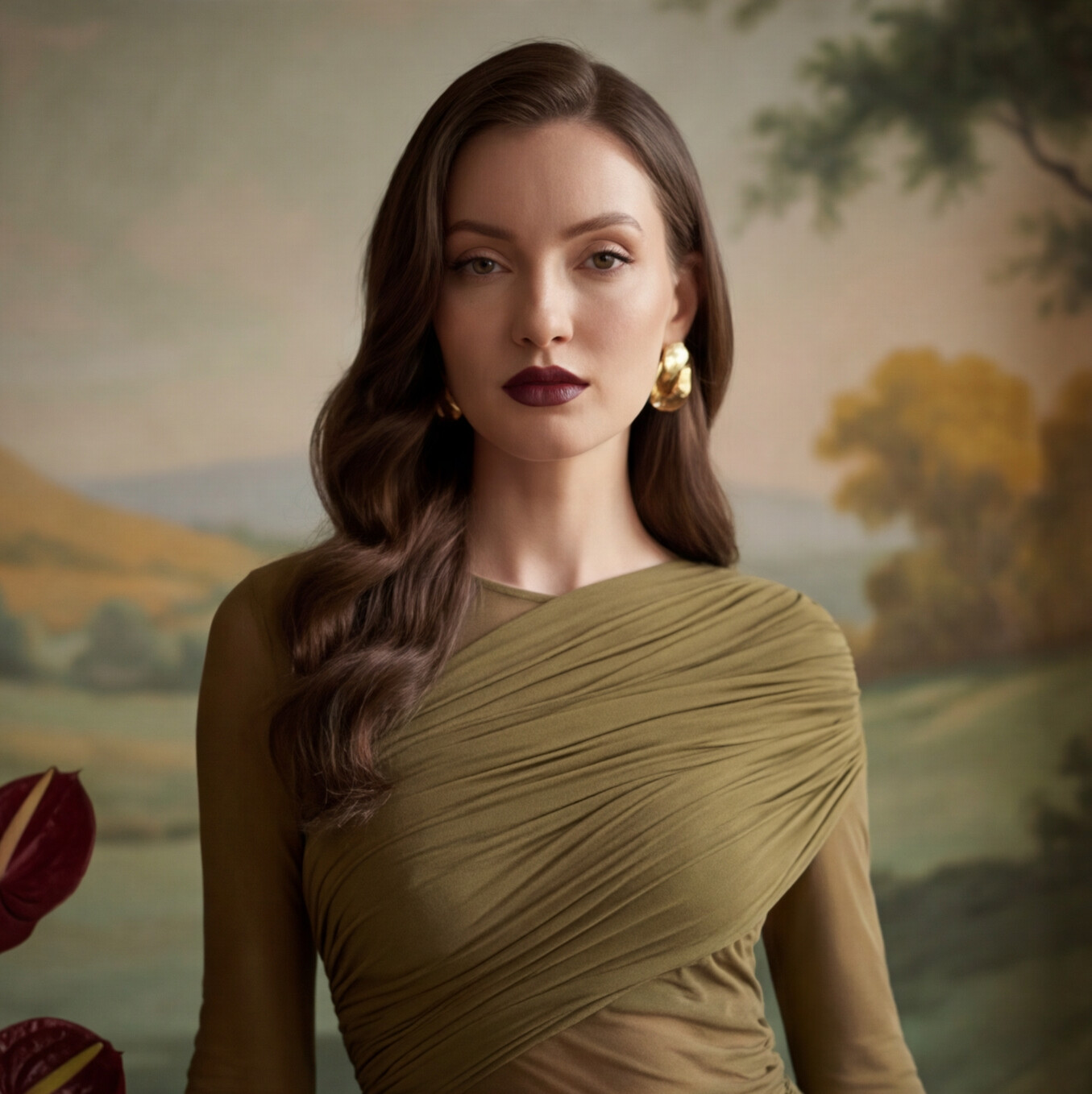 Olive Martini Gown