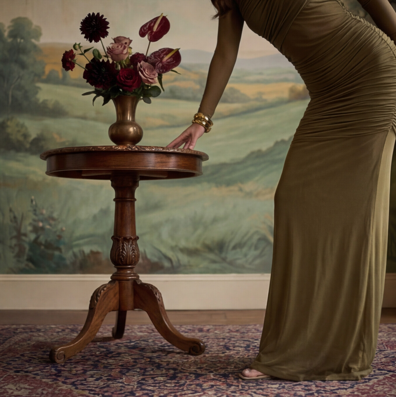 Olive Martini Gown