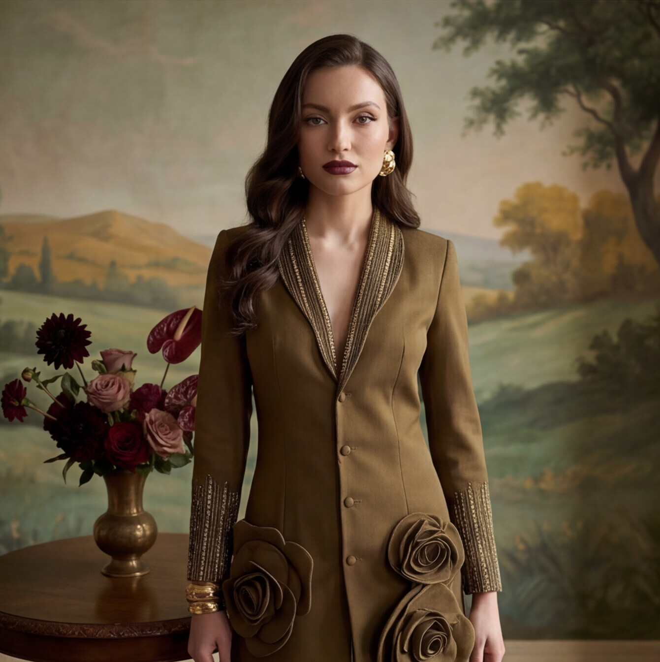 Olive Mule Dress