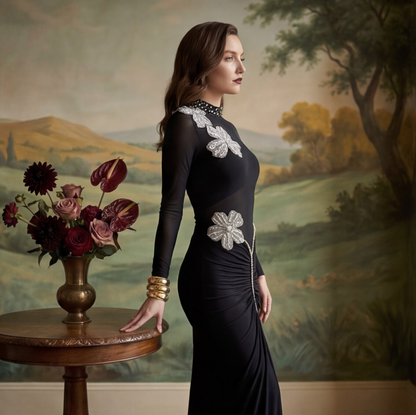 Noir Pina Colada Gown