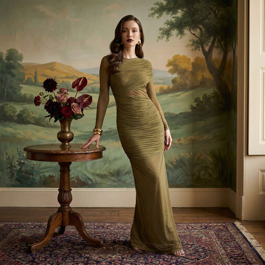 Olive Martini Gown