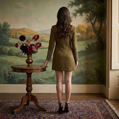 Olive Mule Dress