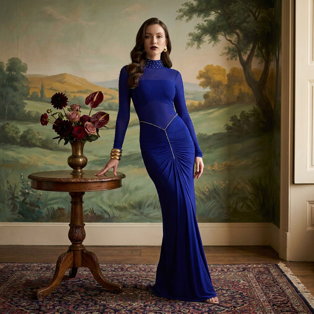 Sapphire Picante Gown