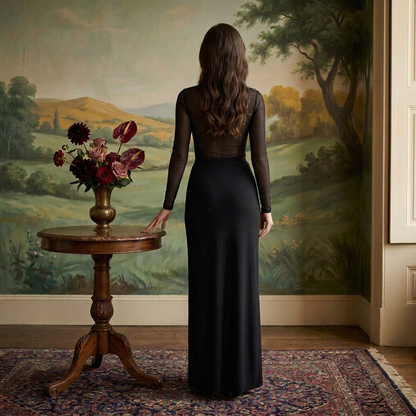 Noir Pina Colada Gown