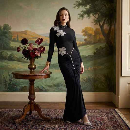 Noir Pina Colada Gown